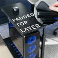 thumbnail image 6 of VIVO Black Mobile PC Cart with Storage, Premium Computer Tower Holder, 6 of 8