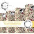 thumbnail image 6 of Vintage Pink Botanical Blackout Curtains for Bedroom/Living Room, Thermal Insulated Kitchen Curtains, Spring Floral Summer Birds Grommet Darkening Window Treatment Drapes 42"x63"x2, 6 of 8