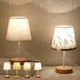 thumbnail image 1 of LED Desk Lamp with USB Power - Solid Wood Reading Lamp with Warm Night Light for Home Office Study, 1 of 6