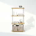 thumbnail image 6 of Furinno Turn-N-Tube 4-Tier Multipurpose Shelf Display Rack, Shelving Unit, Bookcase, Beech/White, 6 of 6