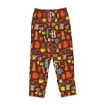 thumbnail image 4 of Xecao Retro Coffee Women's Straight Lounge Pajama Pants: The Epitome of Relaxed Sleepwear, 4 of 9