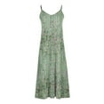 thumbnail image 5 of ZVAVZ Beach Dresses for Women 2025 Vacation,Women Vinatge Floral Sleeveless Maxi Sun Dress Strap V Neck Ankle Casual Long Dresses Multicolor,L, 5 of 6