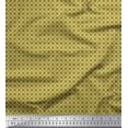 thumbnail image 1 of Soimoi Green Rayon Fabric Geometrical Star Geometric Printed Fabric 1 Yard 56 Inch Wide, 1 of 5
