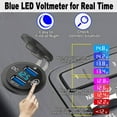 thumbnail image 4 of 2X 12V USB Outlet, Quick Charge 3.0 Dual USB Car Charger with Contact Switch and Voltmeter, 4 of 9
