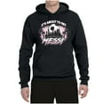 thumbnail image 2 of Wild Bobby It's About To Get Miami Soccer Skyline Sports Unisex Hoodie Sweatshirt, Black, Small, 2 of 5