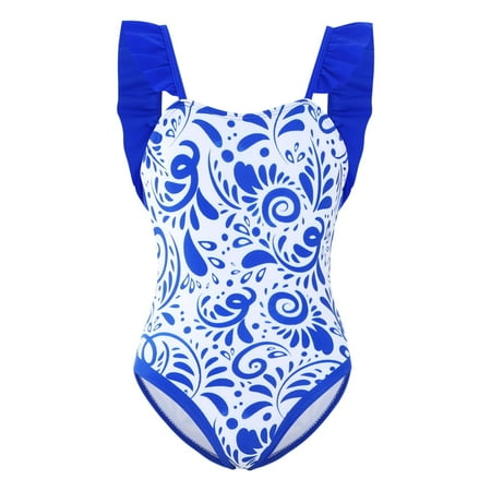 

Family Photo Outfits Parent Child Swimsuit Strip Fashion Printed Split Swimsuit Bikini Daughter Swimsuit Set Family Gathering Casual Pajamas Set Blue 2 Years - 3 Years