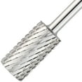 thumbnail image 2 of PANA 1/8" Professional Flat Top Large Barrel Carbide Bit - Nail Drill Bit for Manicure Pedicure Tools Dremel Machine - Silver, 1X Coarse Grit, 2 of 8