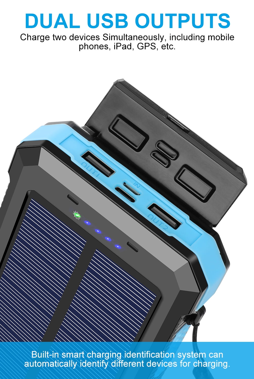 Euroxanty Cargador Solar Portátil, Batería Externa De Carga Rápida De  10000 Mah, Power Bank, Batería Externa Solar, Cable Compatible Con Tipo  C con Ofertas en Carrefour