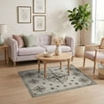 thumbnail image 3 of ODIKA Compass Vintage Maritime Star With Distressed Rope Border Nautical Flowing for Dorm Room, Small Living Apartment, Stain Resistant Low Profile, 3 of 7