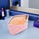 thumbnail image 2 of Bolsa de maquillaje acolchada: organizador portátil de cosméticos de viaje - Neceser bordado con cremallera - Organizador de artículos de aseo personal de viaje, 2 of 8