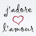 thumbnail image 2 of CafePress - J'adore L'amour Infant Bodysuit - Baby Light Bodysuit, Size Newborn - 24 Months, 2 of 4