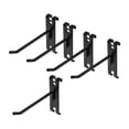 thumbnail image 5 of FITYLE 5Pcs Wall Hooks Hangers Hooks for Grid Wall Panel Iron Rustproof Multifunctional for Office Retail Shop Garage Household Show , black 10cm, 5 of 9