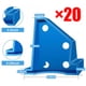 thumbnail image 4 of SPACER PLÁSTICO SPACER Universal Portátil Portátil Portátil Laminado Madera Hardwood Suelo Instalación Herramienta Accesorios Azules 20 Piezas Noticed TO001429-01, 4 of 7