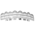 thumbnail image 2 of Hip Hop Dientes Grill Braces Vampire Fangs Disfraz Cosplay Silver Upper Sunnimix parrilla de dientes, 2 of 8