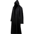 thumbnail image 4 of Disfraz de Anakin Obi Wan Fantasia para hombre, caballero medieval, camisa larga con capucha, capa, ropa de fiesta de Halloween, 4 of 4