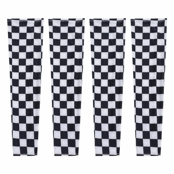 TELOLY 2Pairs Arm Sleeves,Full Area UPF50 Polyester Arm Sleeves for Men,Thin Wear 17.7" Sleeves to Cover Arms for Women,Style1