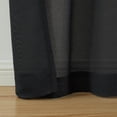 thumbnail image 3 of (3 pack) Mainstays Light Filtering Tab Top Curtain Panel Set, Set of 2, Black, 37" W x 95” L, 3 of 6