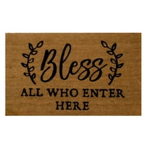 LAMIRO Coconut Shell Fiber Doormat for Front Door,Mat Coir Carpet Welcome Decor Door Front for The Farm-House with Sayings Bathroom Products 1xCarpets