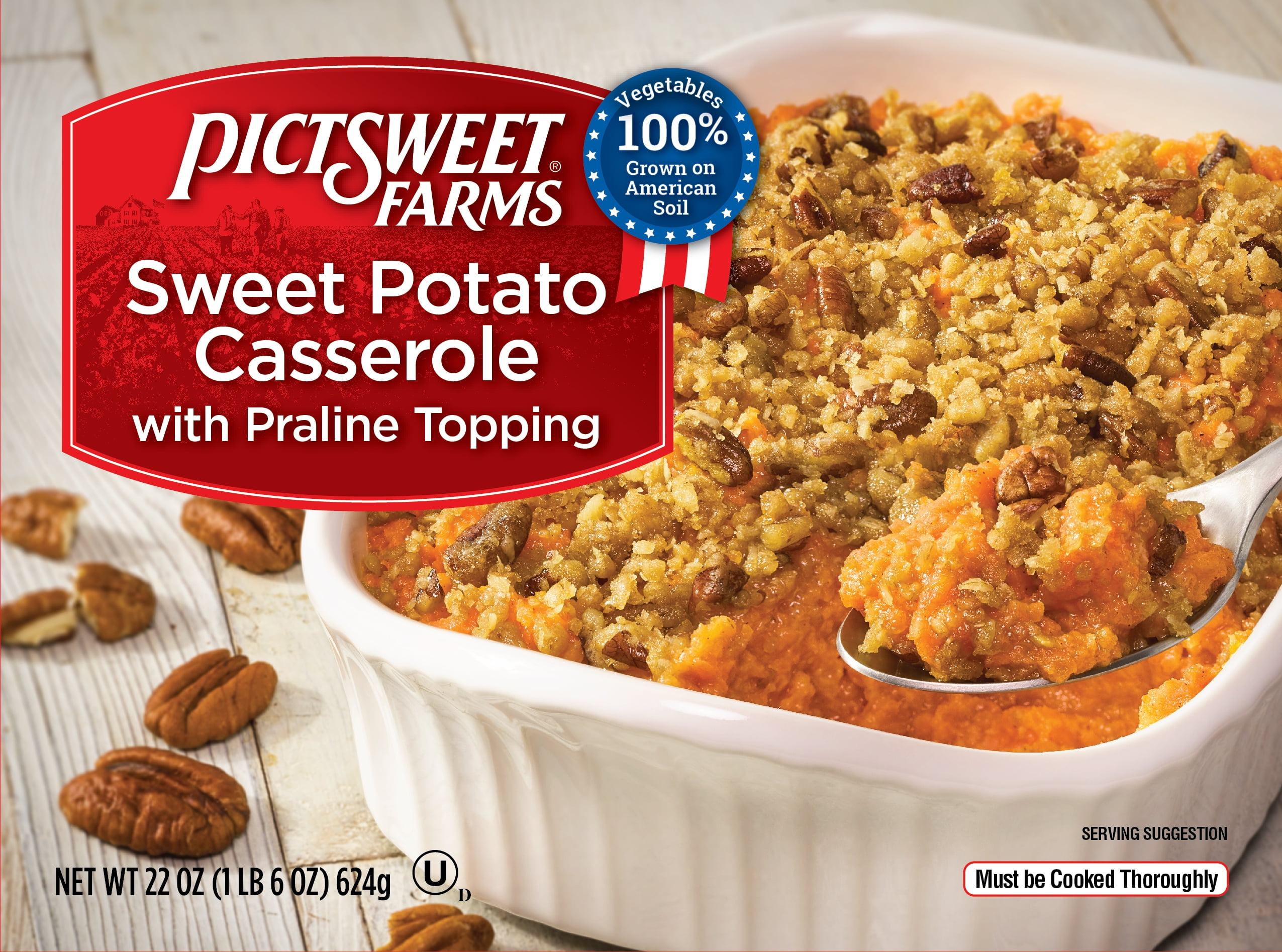 Pictsweet Farms Sweet Potato Casserole With Praline Topping 22 Oz Box Walmart Com
