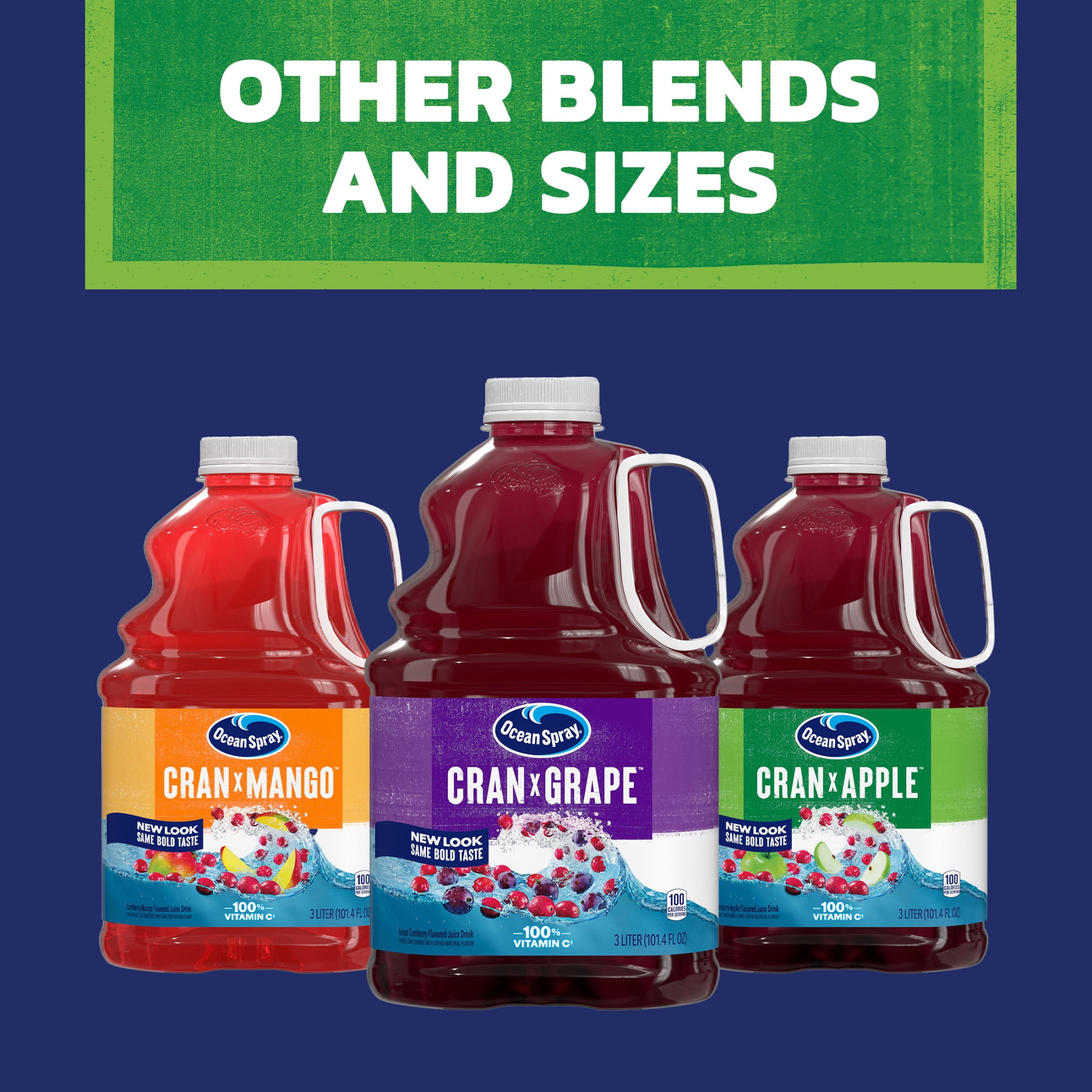 (6 pack) Ocean Spray® Cran-Apple™ Cranberry Apple Juice Drink, 101.4 fl oz Bottle