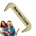 thumbnail image 6 of Bald Man Comb Funny Wooden Hairbrush Unique Novelty Present for Hairless Men Joke Comb for Bald Head Smooth Glide, 6 of 9