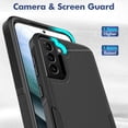 thumbnail image 4 of for Samsung Galaxy S21 Plus Case: Dual Layer Protective Heavy Duty Cell Phone Cover Shockproof Rugged with Screen Protector - Military Protection Bumper Tough - Samsung Galaxy S21+ Plus 5G, Black, 4 of 9