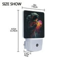 thumbnail image 4 of Yayeee LED Night Light for The Home Plug in With Light Sensors 2 Pack, Black Astronaut, 4 of 6