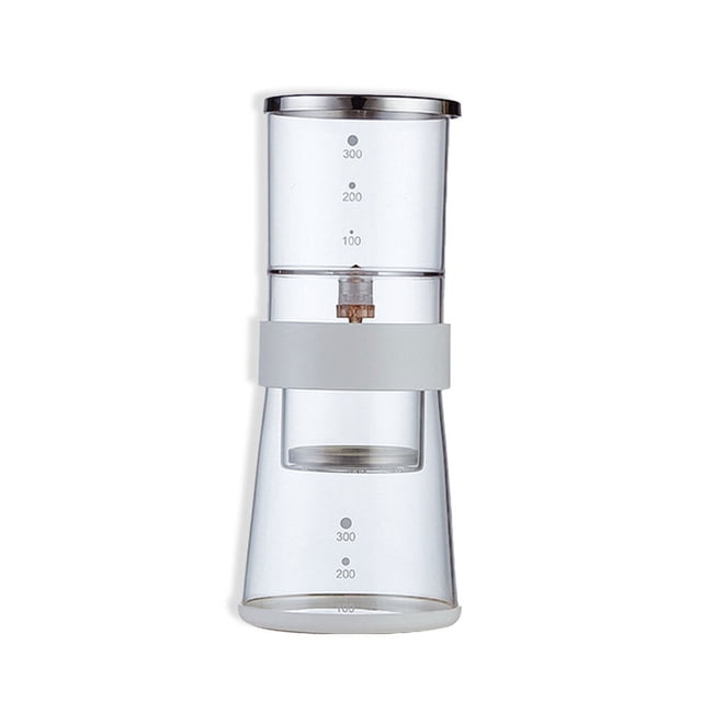 Cateissary Cafetera Hervidor de agua de vidrio desmontable para hacer té, tetera, vajilla, accesorio para oficina, restaurante, viajes Juegos de servir café y té