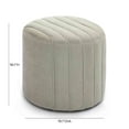 thumbnail image 3 of TOV Furniture Pouch Mint Green Chenille Ottoman, 3 of 6