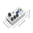 thumbnail image 2 of MOSKYAudio Distortion/Overdrive Guitar Effects Pedal with Metal Housing, Volume/Tone/Drive Controls, 4 Clip Modes (Mosfet/Soft/Ge/Si), HP/LP Toggle Switch, and DC9V 100mA Power Supply -, 2 of 7