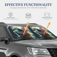 thumbnail image 4 of Saiise Cute Flower Chihuahua Puppy for Foldable Car Sun Shades (2-Pack) Offer Sun Protection with an Easy-fold Design for Convenient Windshield Shading-Small, 4 of 6