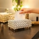 thumbnail image 3 of Caja de pañuelos de cristal de lujo de estilo europeo, caja de papel, caja de servilletas creativa, caja de almacenamiento para sala de estar, modelo de adornos para habitación, 3 of 5