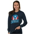 thumbnail image 3 of Captain Boricua Puerto Rican America Plus Size Long Sleeve Graphic Tee Shirt Brisco Brands 3X, 3 of 5