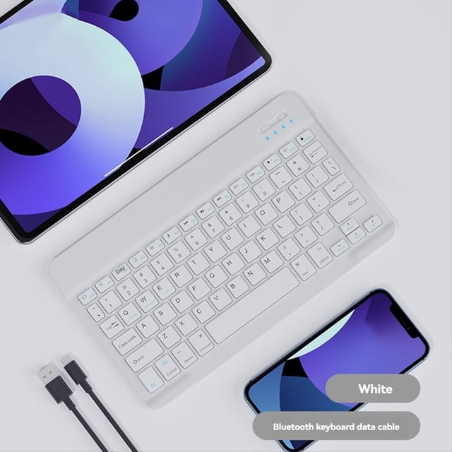 Teclado Bluetooth Teclado Portátil para Tablet PC Accesorios para Juegos de Tableta