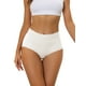 thumbnail image 1 of INSPIRAR CHIC Ropa interior de mujer de talle alto con control de abdomen, cómoda, con encaje y ribete, Mediana, Blanca, 1 of 4
