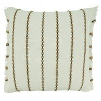 Saro Lifestyle Down Filled Striped Throw Pillow