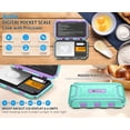 thumbnail image 3 of Digital Kitchen Scale, 200g/0.03g Mini Scale with 50g Calibration Weight Electronic Scale for Kitchen Cooking Jewelry Medicine, 3 of 10