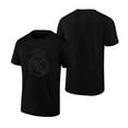 thumbnail image 3 of Icon Sports International Club Blackout Unisex Adult Cotton Shirt (Black Logo Print on Black) - [Club América, Medium], 3 of 4