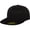 Black, variant on Yupoong Flexfit Premium 210 Fitted Flat Peak Cap