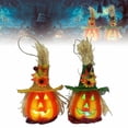 thumbnail image 1 of Linterna de lámpara de luz LED JanHm con sombrero de calabaza 2 uds, 1 of 4