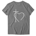 thumbnail image 3 of Njagoc3 Womens Christian Heart Print T-Shirt Crewneck Top for Church & Daily Wear (Soft Premium Cotton), 3 of 5