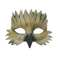 thumbnail image 2 of Wovilon Halloween Upscale Halfface Leather Feathered Beak Mask, 2 of 7