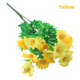 thumbnail image 2 of 15 Heads Artificial Flowers Plastic Fake Plants Wedding Garden In/Outdoor Decor, 2 of 10