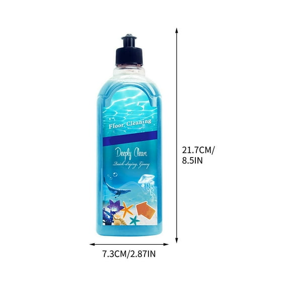 1Pc Multifunctional Floor Cleaner, with Refreshing and Fragrances, Available In Orange/Ocean Breeze/Cherry Blossom Three Scents,500Ml(Ocean Breeze)