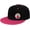 Pink, variant on Strawberry Cherry Jam Flat Bill Hats Contrast Hip Hop Baseball Cap Unisex Snapback Rock Caps