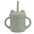 thumbnail image 4 of 1 taza de silicona con forma de panda para bebé, resistente a caídas, con asas y tapa con boquilla., 4 of 14