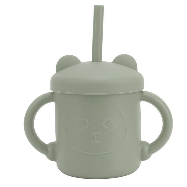 Vaso Para Sorber De Silicona Para Bebé, 1 Uds., Aprendizaje Con Patrón De Panda