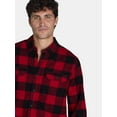 thumbnail image 4 of George Men's and Big Men's Flannel Shirt with Long Sleeves, Sizes XS-3XLT, 4 of 9