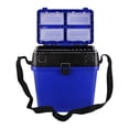 thumbnail image 2 of S SERENABLE ing Tackle Box Trunk Storage Box Portable Folding Handheld Multifunctional ing Tool Gear Hooks Lures Case Bucket Blue, 2 of 9