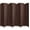 Chocolate, variant on Sorbus 7-Panel Wide Folding Room Divider Privacy Screen, Hand-Woven Black Mesh